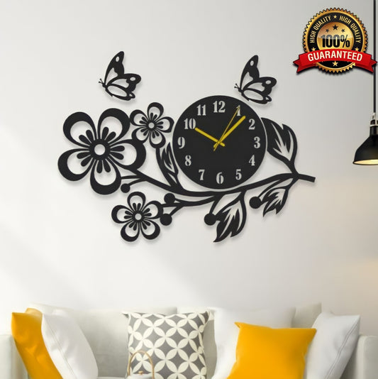 Reboch decor brand High quality wooden wall clock | Flower shaped wall clock | flower shaped wooden wall clock| C16 Gifts Creator