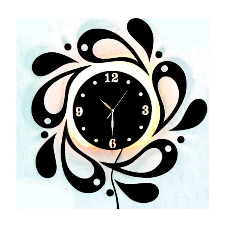 Drop Wooden Clock | Quartz Watch DIY Design Decoration Piece for Home Decor | C32 Gifts Creator
