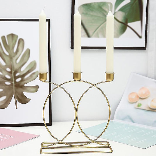 Candle Holder Candlestick Props Candelabra for Wedding Tabletop Decor Homedecoro