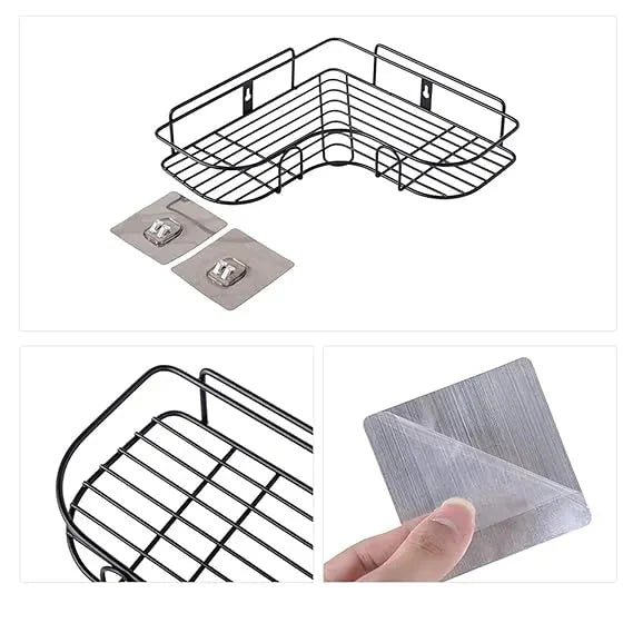 Multipurpose Kitchen & Bathroom Corner Shelf Homedecoro