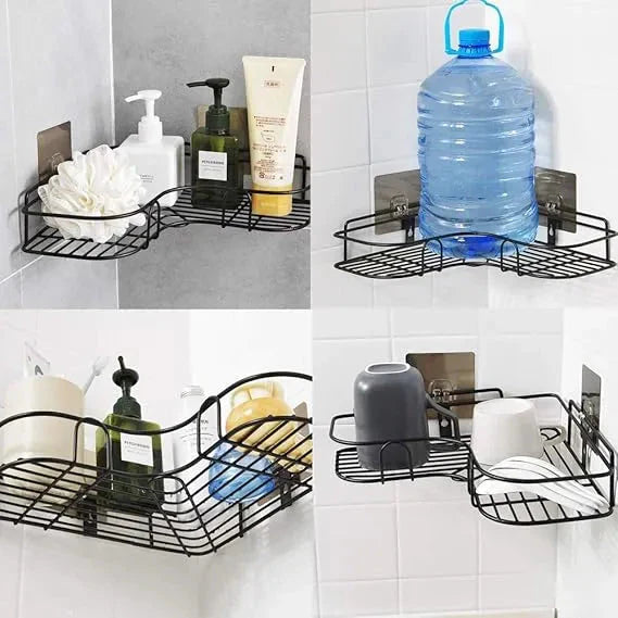 Multipurpose Kitchen & Bathroom Corner Shelf Homedecoro