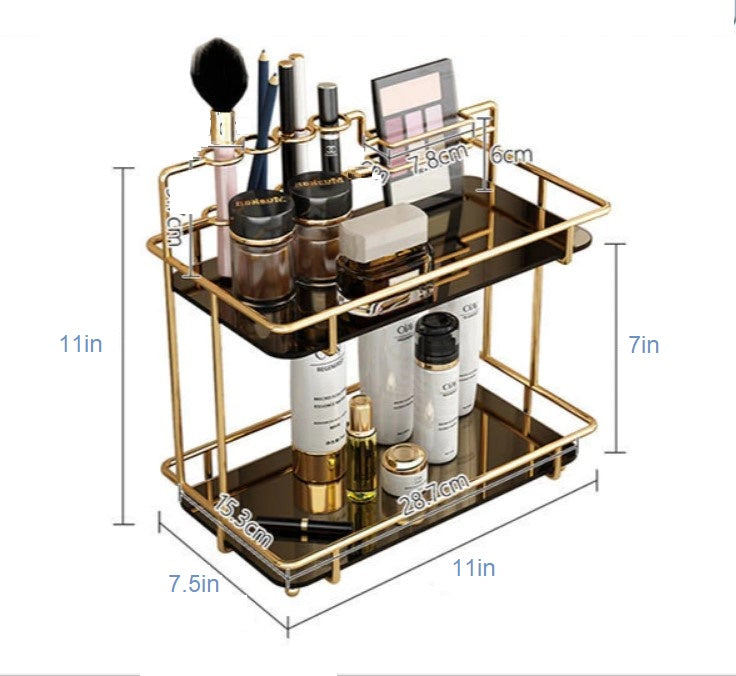 Cosmetic Storage Rack with Makeup kit Holders D4DECORATOR
