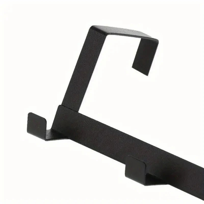 Over-the-Door Towel & Clothes Hanger with 5 Hooks – Heavy-Duty Iron Door Hook Rack Homedecoro