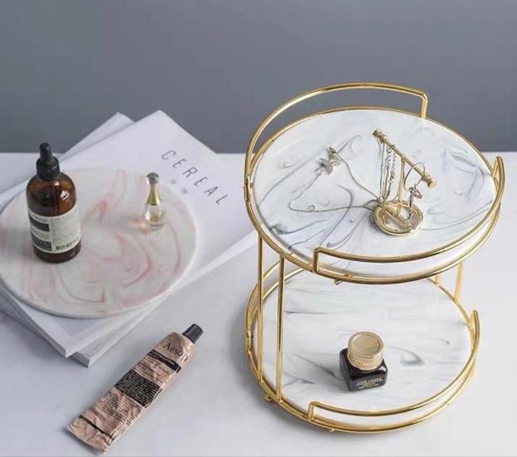 Organizer Cosmetic Display Stand Wall Corner Triangle Storage Shelf D4DECORATOR