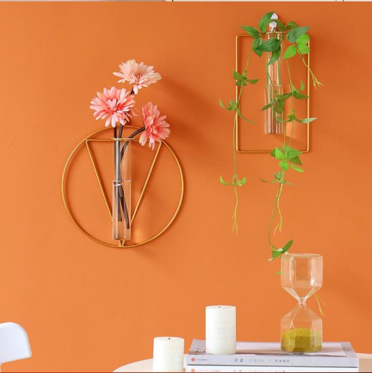 4pcs Wall-mounted Glass Vase Home Decor Wall Decoration D4DECORATOR
