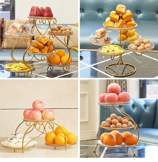 Fruit Plate Snack Cake Dessert Display Stand Storage Rack Room Dried Fruit D4DECORATOR