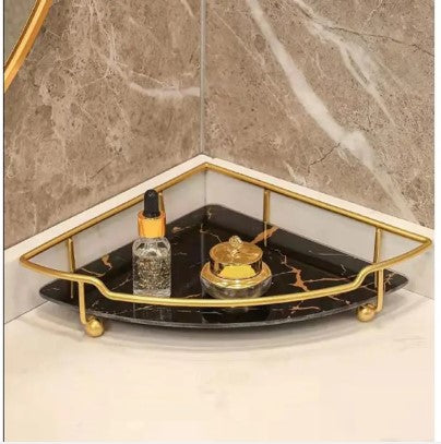 Cosmetic Display Stand Wall Corner Triangle Storage Shelf D4DECORATOR