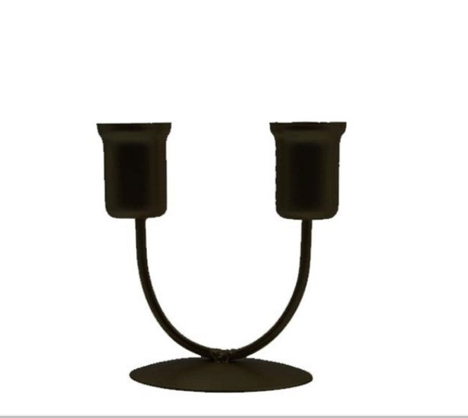 1pc Metal Candle Holder 2 Arm D4DECORATOR