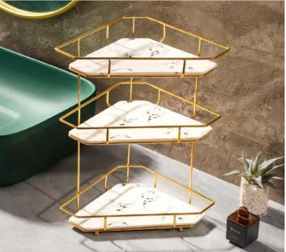 Multilayer Luxury Desktop Cosmetic Storage Rack Makeup Jewelry Sundries Display Bathroom Toiletries Shelf Skin Care Organizer D4DECORATOR