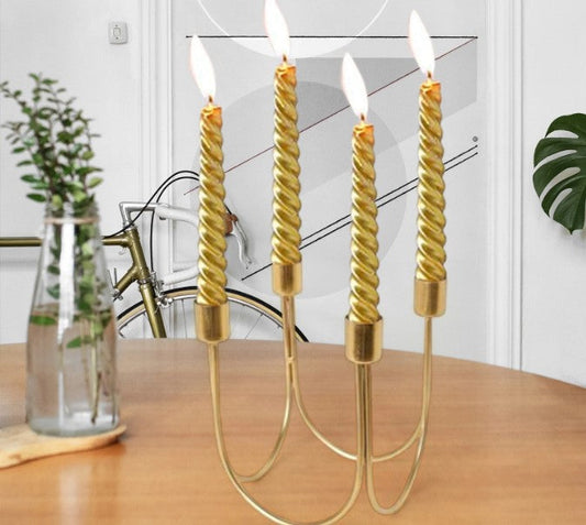 Geometric Metal Candlestick Candle Holder Homedecoro