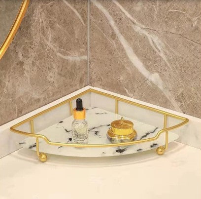 Cosmetic Display Stand Wall Corner Triangle Storage Shelf D4DECORATOR