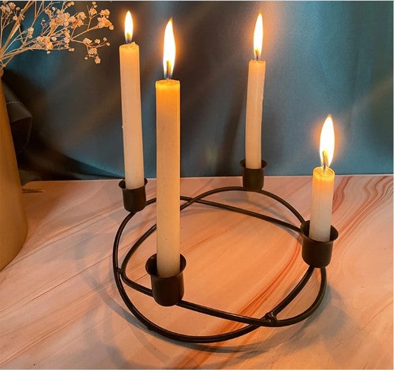 Iron Candlestick Candle Holder 4 Arm D4DECORATOR