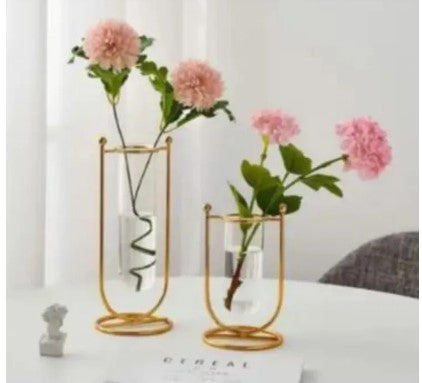 2pcs Creative Vase Home Decor Metal Plant Holder Flowers Decoration D4DECORATOR