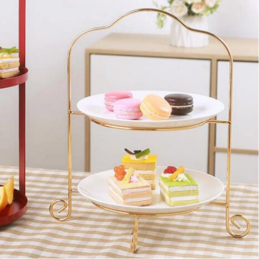 Metal Tiered Cake Serving Rack Cake Stand For Home Party Decor Dessert Serving Display Rack D4DECORATOR