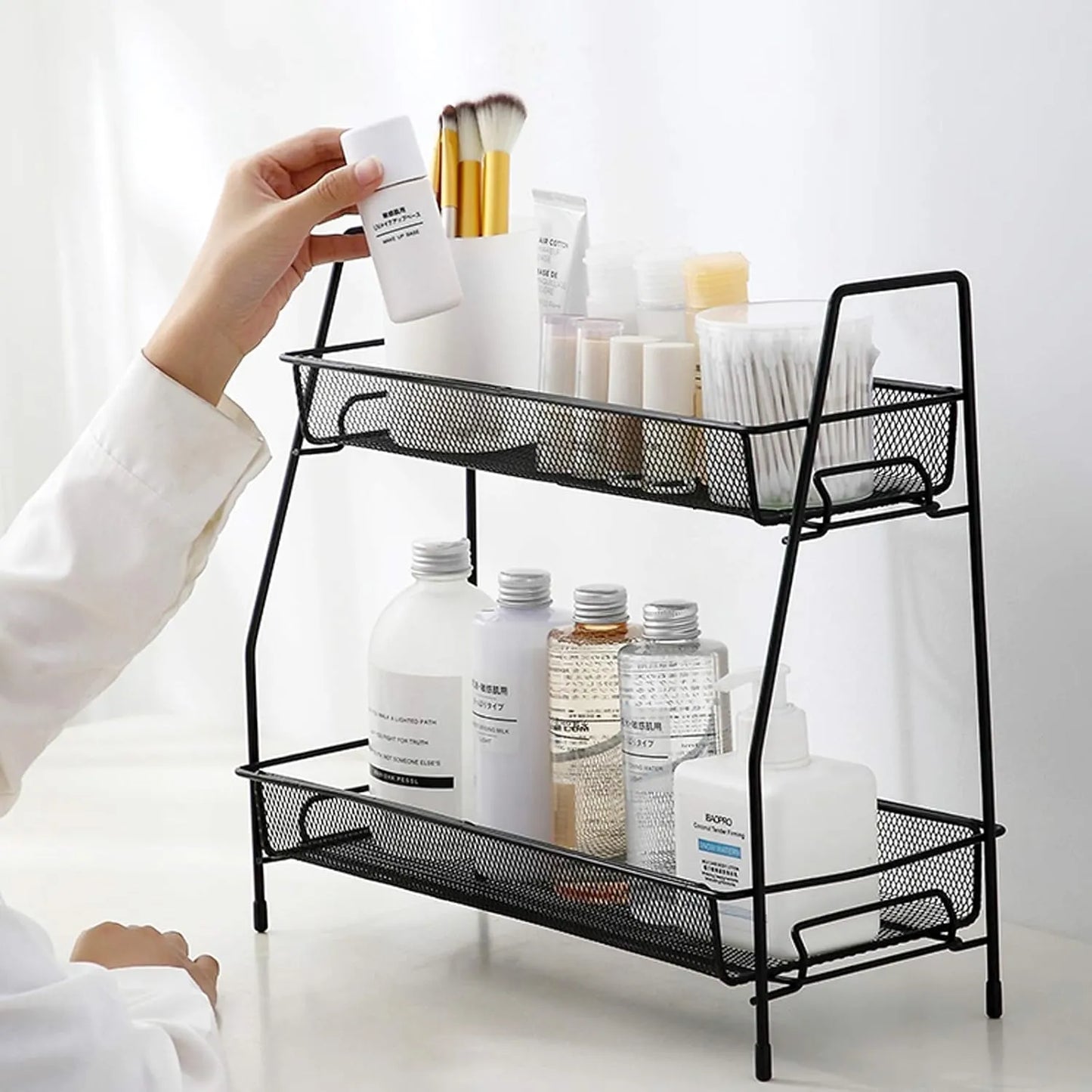 Spice Rack Organizer –Multipurpose Bathroom & Desk Storage Rack