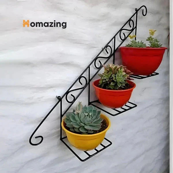 Staircase Floral Display Wall Basket Homedecoro