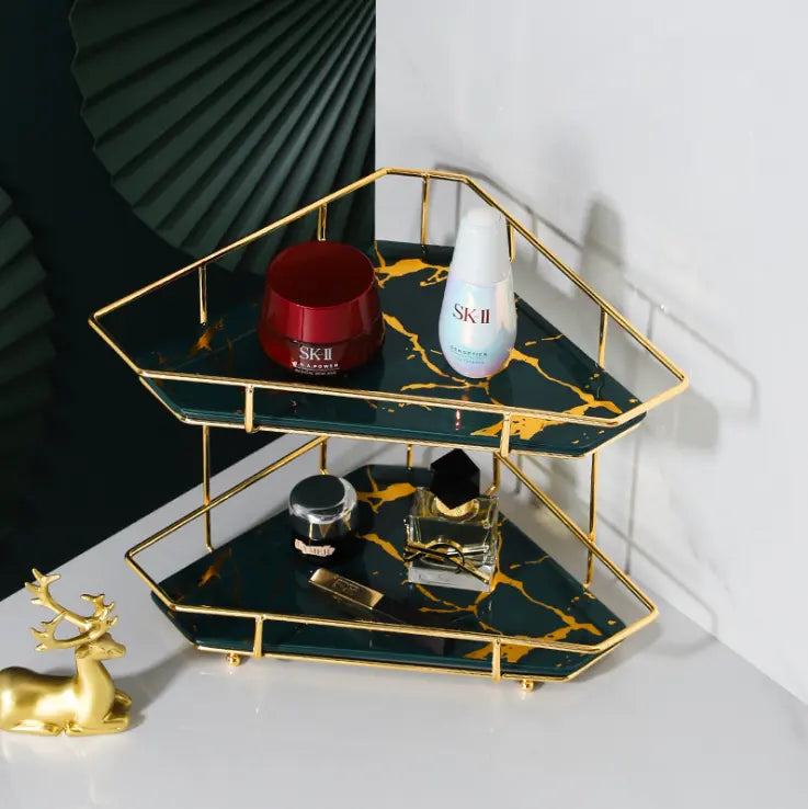 Display Stand Wall Corner Triangle Multi layer Storage Shelf