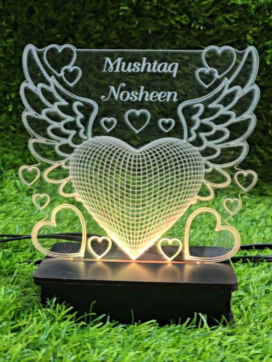 Wings Heart customised lamp | NL39 Gifts Creator